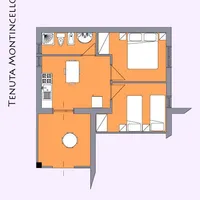 Planimetria Trilocale 4 persone